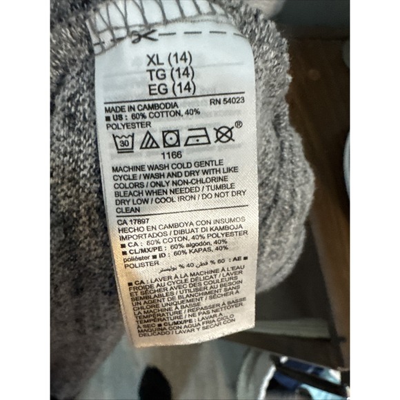 Old Navy Gray Heathered 3/4 Sleeve Open Cardigan XL - Picture 6 of 6